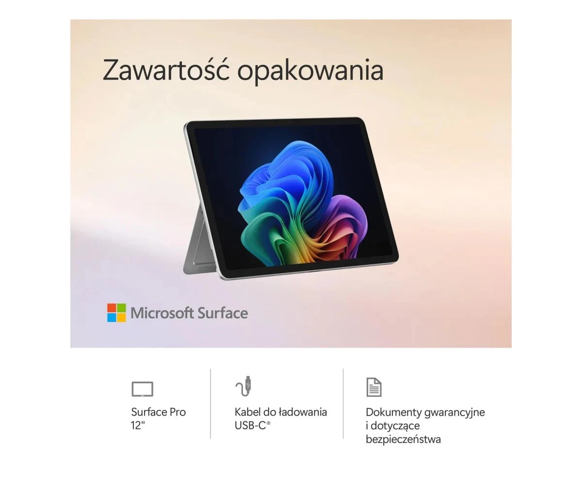 Microsoft Surface Pro Copilot+ PC 12 X Plus/16GB/256GB (platinum) (EP2-27644) Призначення продукту: NPU -