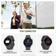 Смарт-годинники Garmin Vivoactive 6 Slate with Pebble Grey Band (010-02985-04)
