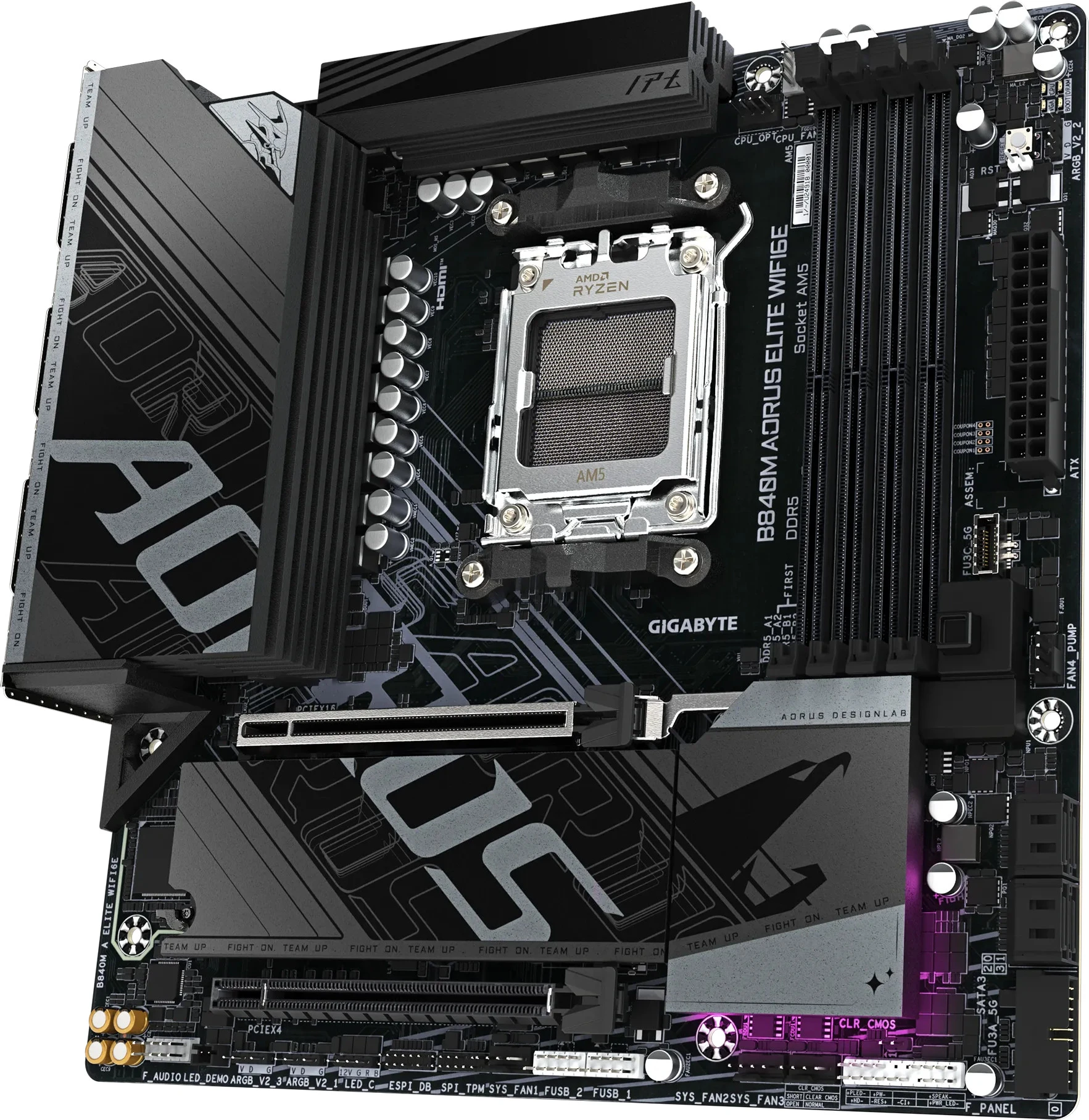 GIGABYTE B840M AORUS ELITE WIFI6E (UA) Бренд: GIGABYTE; Тип разъема CPU: Socket