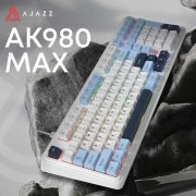 Ajazz AK980 MAX Magnetic Switch USB UA White/Blue (AK980-MAX-M-BWDB) (UA)
