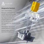 Ajazz AK980 MAX Magnetic Switch USB UA White/Blue (AK980-MAX-M-BWDB) (UA)