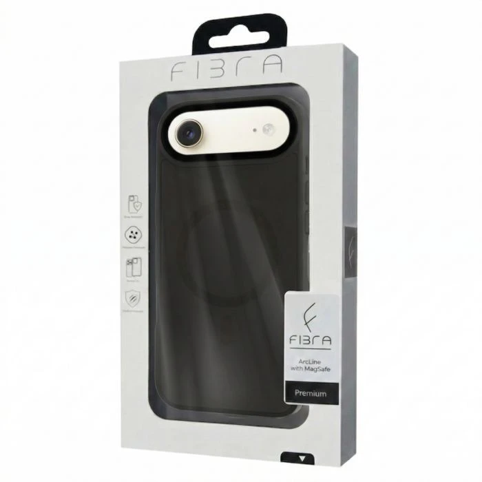 Чехол для мобильного телефона BeCover FIBRA ArcLine MagSafe Apple iPhone 17 Air Black (715375) (UA)