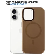 Чехол для мобильного телефона BeCover FIBRA ArcLine MagSafe Apple iPhone 17 Brown (715373) (UA)