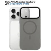 Чехол для мобильного телефона BeCover FIBRA ArcLine MagSafe Apple iPhone 17 Pro Gray (715384) (UA)