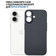 Чохол для мобільного телефону BeCover FIBRA Carbonite MagSafe Apple iPhone 17 Black (715406) (UA)