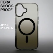 Чехол для мобильного телефона BeCover FIBRA Shock-Proof MagSafe Apple iPhone 17 Black (715439) (UA)