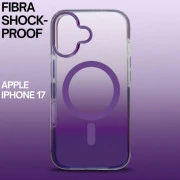 Чехол для мобильного телефона BeCover FIBRA Shock-Proof MagSafe Apple iPhone 17 Deep Purple (715442) (UA)