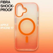 Чехол для мобильного телефона BeCover FIBRA Shock-Proof MagSafe Apple iPhone 17 Orange (715446) (UA)