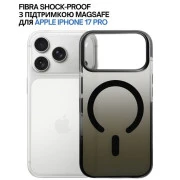 Чехол для мобильного телефона BeCover FIBRA Shock-Proof MagSafe Apple iPhone 17 Pro Black (715460) (UA)