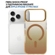 Чехол для мобильного телефона BeCover FIBRA Shock-Proof MagSafe Apple iPhone 17 Pro Max Gold (715471) (UA)
