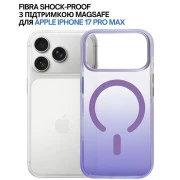 Чохол для мобільного телефону BeCover FIBRA Shock-Proof MagSafe Apple iPhone 17 Pro Max Light Purple (715472) (UA)