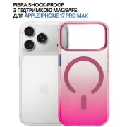 Чехол для мобильного телефона BeCover FIBRA Shock-Proof MagSafe Apple iPhone 17 Pro Max Pink (715474) (UA)