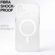 Чехол для мобильного телефона BeCover FIBRA Shock-Proof MagSafe Apple iPhone 17 White (715448) (UA)