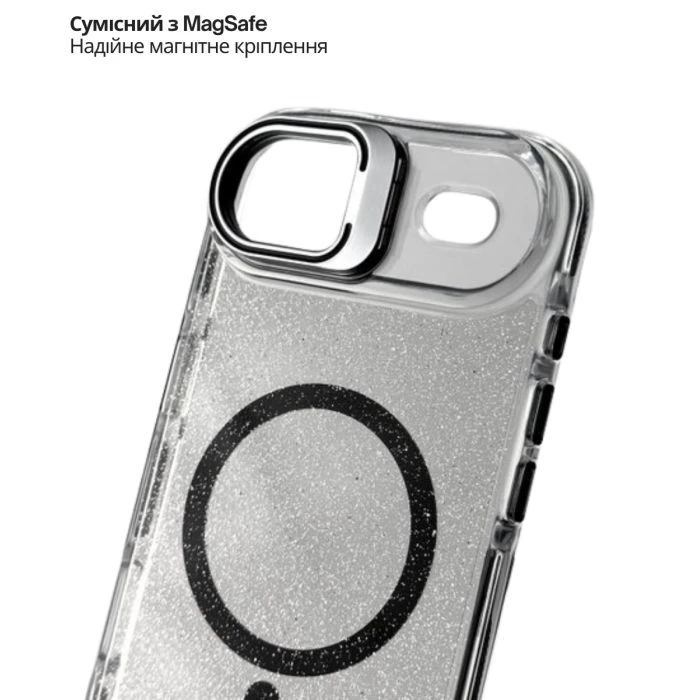 Чехол для мобильного телефона BeCover FIBRA Star Shine MagSafe Apple iPhone 17 Air Black (715418) (UA)