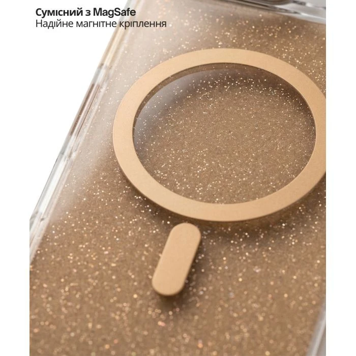 Чехол для мобильного телефона BeCover FIBRA Star Shine MagSafe Apple iPhone 17 Air Desert Gold (715419) (UA)