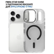 Чехол для мобильного телефона BeCover FIBRA Star Shine MagSafe Apple iPhone 17 Pro Black (715425) (UA)
