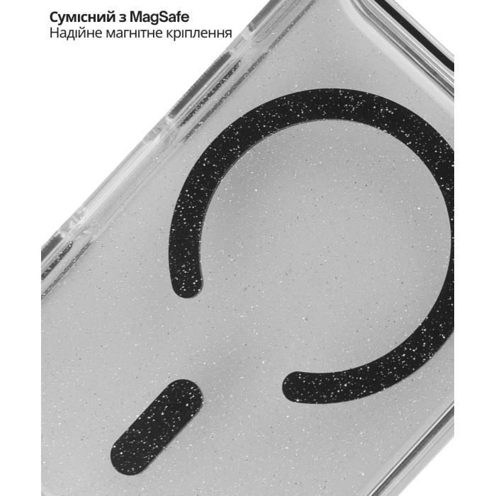 Чехол для мобильного телефона BeCover FIBRA Star Shine MagSafe Apple iPhone 17 Pro Black (715425) (UA)