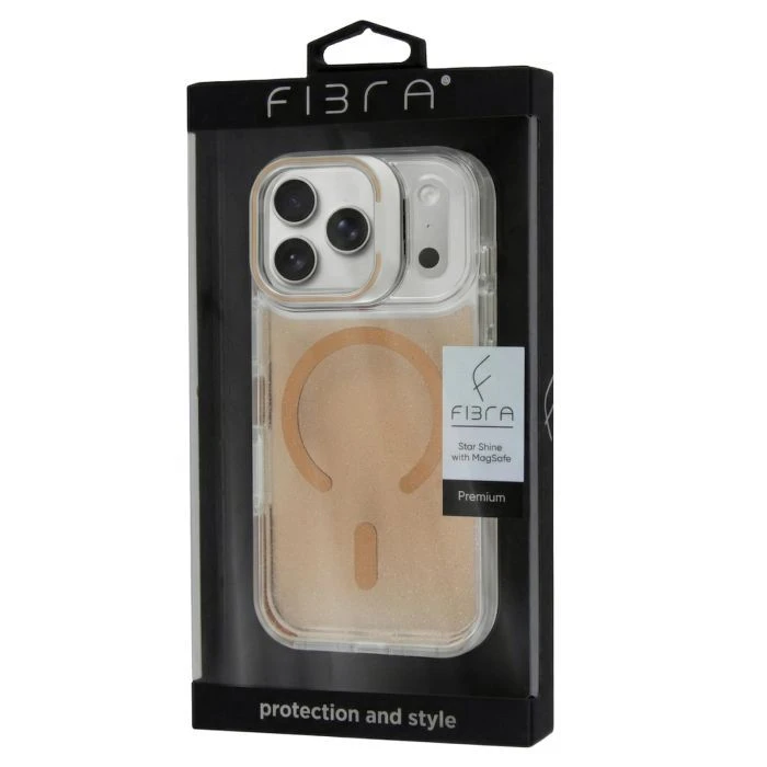 Чохол для мобільного телефону BeCover FIBRA Star Shine MagSafe Apple iPhone 17 Pro Desert Gold (715426) (UA)