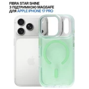 Чохол для мобільного телефону BeCover FIBRA Star Shine MagSafe Apple iPhone 17 Pro Green (715427) (UA)