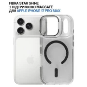 Чехол для мобильного телефона BeCover FIBRA Star Shine MagSafe Apple iPhone 17 Pro Max Black (715432) (UA)