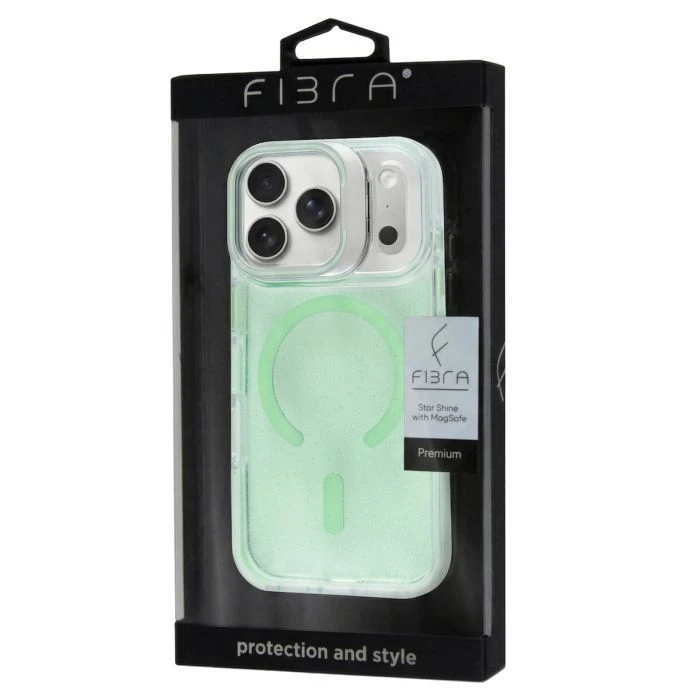 Чохол для мобільного телефону BeCover FIBRA Star Shine MagSafe Apple iPhone 17 Pro Max Green (715434) (UA)