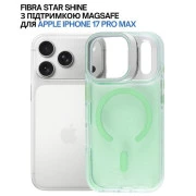 Чехол для мобильного телефона BeCover FIBRA Star Shine MagSafe Apple iPhone 17 Pro Max Green (715434) (UA)