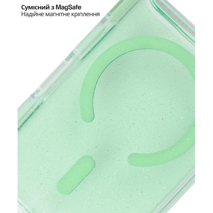 Чохол для мобільного телефону BeCover FIBRA Star Shine MagSafe Apple iPhone 17 Pro Max Green (715434) (UA)