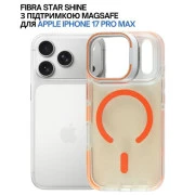 Чохол для мобільного телефону BeCover FIBRA Star Shine MagSafe Apple iPhone 17 Pro Max Orange (715436) (UA)