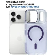 Чохол для мобільного телефона BeCover FIBRA Star Shine MagSafe Apple iPhone 17 Pro Max Purple (715437) (UA)