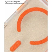Чехол для мобильного телефона BeCover FIBRA Star Shine MagSafe Apple iPhone 17 Pro Orange (715429) (UA)