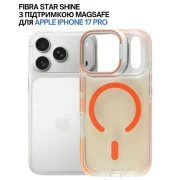 Чехол для мобильного телефона BeCover FIBRA Star Shine MagSafe Apple iPhone 17 Pro Orange (715429) (UA)