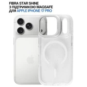 Чохол для мобільного телефона BeCover FIBRA Star Shine MagSafe Apple iPhone 17 Pro White (715431) (UA)