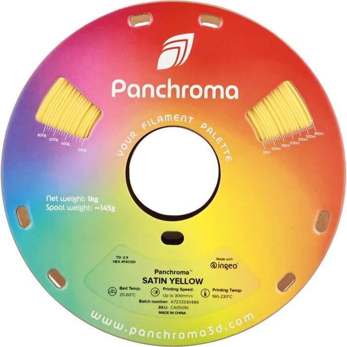 Пластик для 3D-принтера Polymaker PLA PANCHROMA SATIN 1,75mm 1kg ЖОВТИЙ (CA05010) (UA)