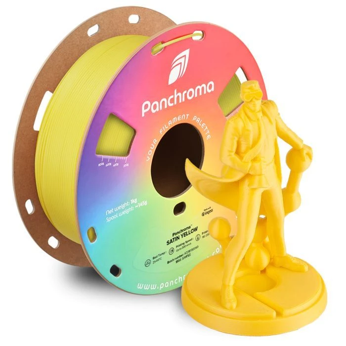 Пластик для 3D-принтера Polymaker PLA PANCHROMA SATIN 1,75mm 1kg ЖОВТИЙ (CA05010) (UA)