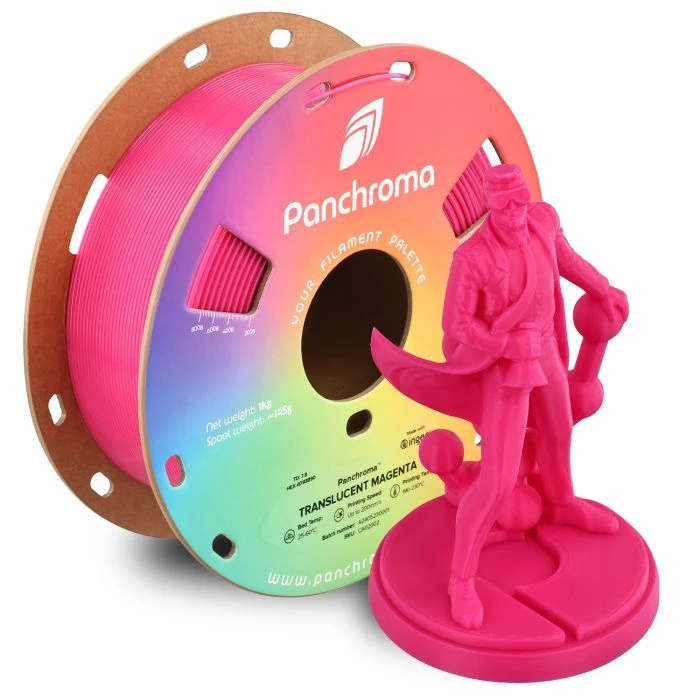 Пластик для 3D-принтера Polymaker PLA PANCHROMA TRANSLUCENT 1,75mm 1kg MAGENTA (CA02002) (UA)
