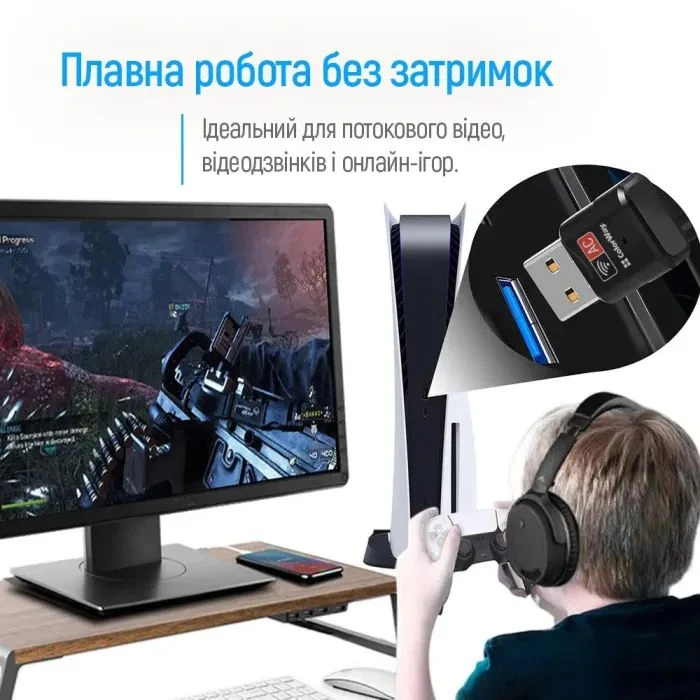 Сетевая карта Wi-Fi ColorWay CW-AD-W2 (UA)