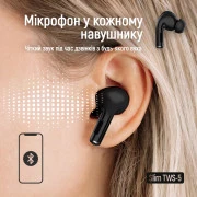 СolorWay Slim TWS-5 Навушники Black (CW-TWS5BK) (UA)