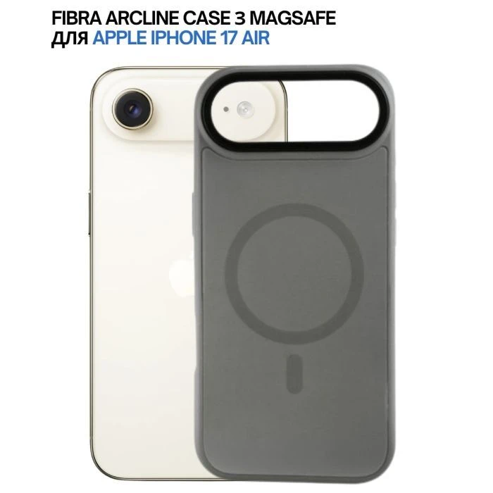Чохол для мобільного телефону BeCover FIBRA ArcLine MagSafe Apple iPhone 17 Air Gray (715377) (UA)