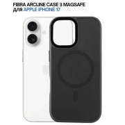 Чохол для мобільного телефону BeCover FIBRA ArcLine MagSafe Apple iPhone 17 Black (715372) (UA)