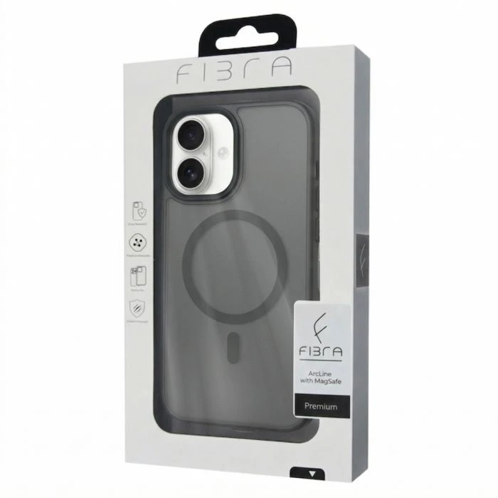 Чохол для мобільного телефону BeCover FIBRA ArcLine MagSafe Apple iPhone 17 Gray (715374) (UA)