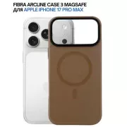 Чохол для мобільного телефону BeCover FIBRA ArcLine MagSafe Apple iPhone 17 Pro Max Brown (715388) (UA)