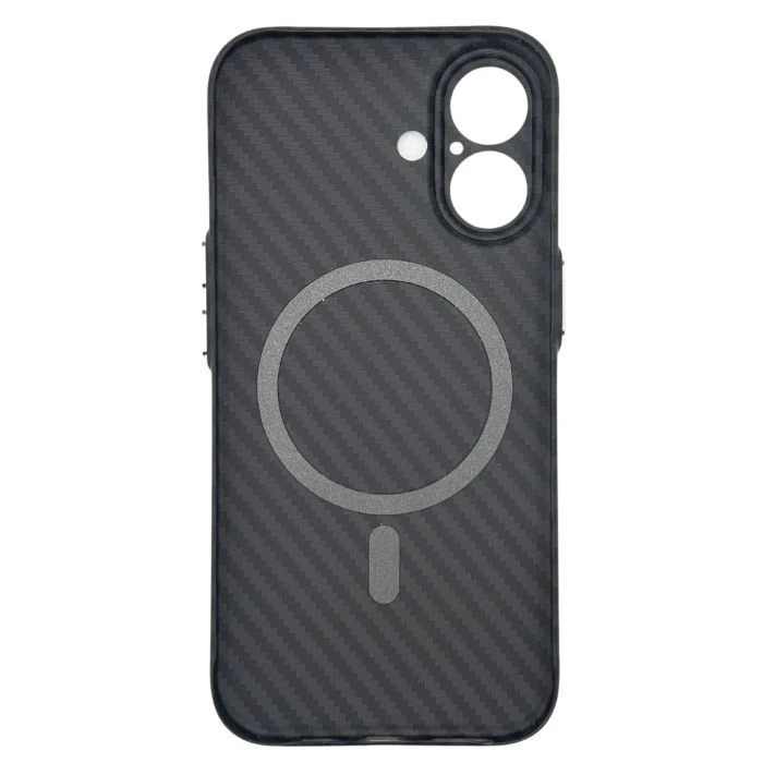 Чехол для мобильного телефона BeCover FIBRA Carbonite MagSafe Apple iPhone 17 Black (715406) (UA)