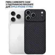 Чехол для мобильного телефона BeCover FIBRA Carbonite MagSafe Apple iPhone 17 Pro Black (715409) (UA)