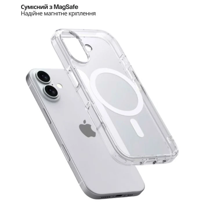 Чохол для мобільного телефону BeCover FIBRA Crystal MagSafe Apple iPhone 17 (715366) (UA)