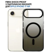 Чохол для мобільного телефону BeCover FIBRA Shock-Proof MagSafe Apple iPhone 17 Air Black (715450) (UA)
