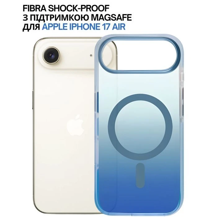 Чохол для мобільного телефону BeCover FIBRA Shock-Proof MagSafe Apple iPhone 17 Air Blue (715451) (UA)