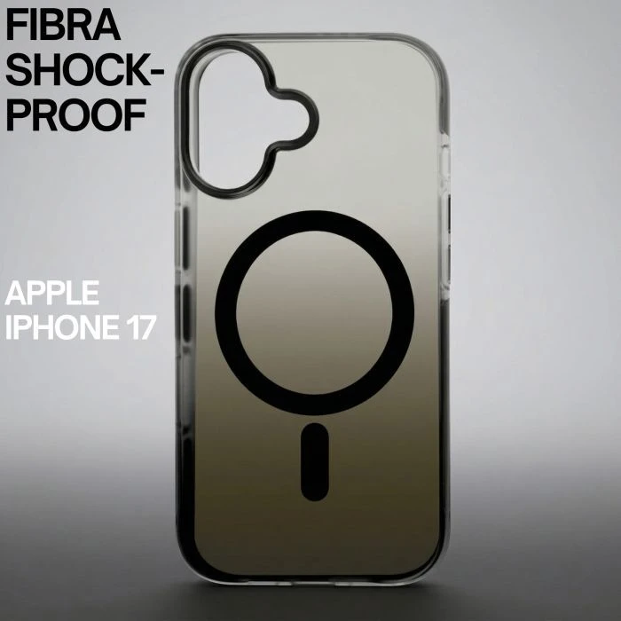 Чохол для мобільного телефону BeCover FIBRA Shock-Proof MagSafe Apple iPhone 17 Black (715439) (UA)