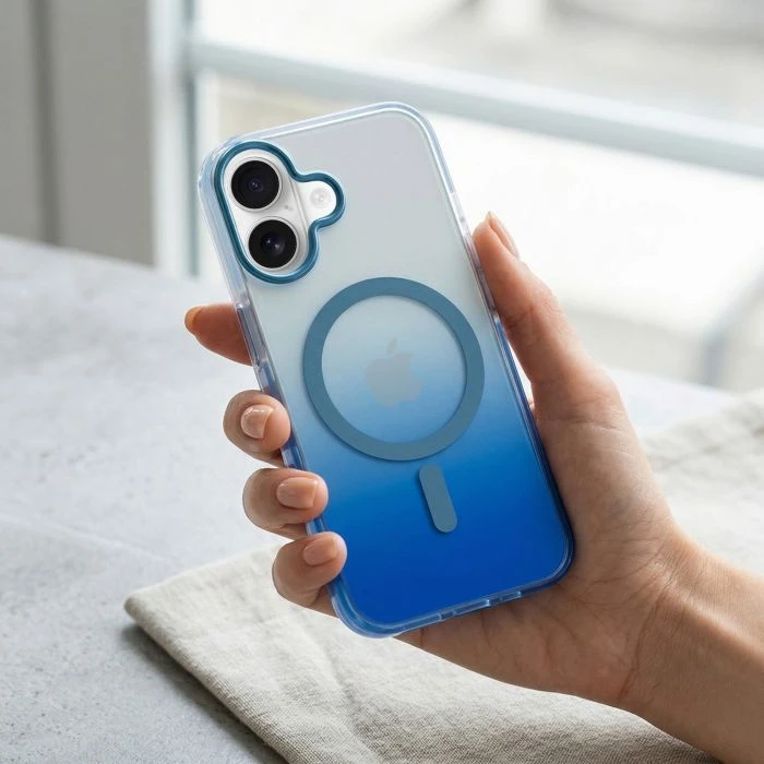 Чохол для мобільного телефону BeCover FIBRA Shock-Proof MagSafe Apple iPhone 17 Blue (715440) (UA)