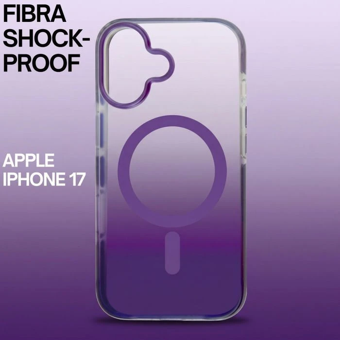 Чохол для мобільного телефону BeCover FIBRA Shock-Proof MagSafe Apple iPhone 17 Deep Purple (715442) (UA)