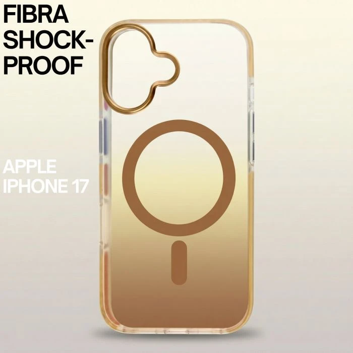 Чохол для мобільного телефону BeCover FIBRA Shock-Proof MagSafe Apple iPhone 17 Gold (715444) (UA)